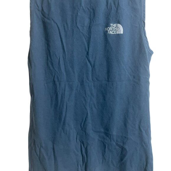 The North Face Tank Top Sleeveless tee T-shirt XS Blue Polar Bear Exploring - Picture 2 of 9
